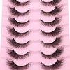 False Lashes Natural Look Fluffy Faux Mink Eyelashes Wispy Fox