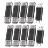 Vansuny 10 Pack 64GB USB C Flash Drive 2 in