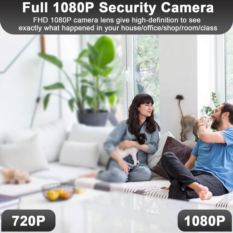 HD 1080P Mini USB Charger Camera, Security Video Recorder Continuous