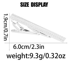 Happyupcity Gold Tie Clips for Men Necktie Tie Bar Pinchie Bar Clip Mens Classic Grid Style Necktie Tie Pin Clip for Business Party Wedding Anniversary Banquet