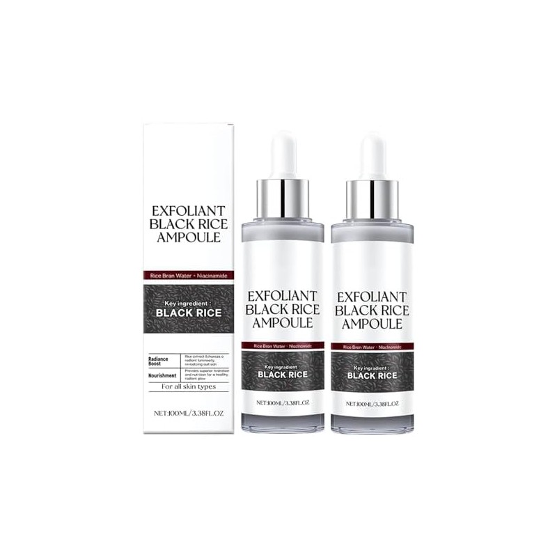 2PCS Black and White Rice Exfoliant Soft Rice Exfoliating Face