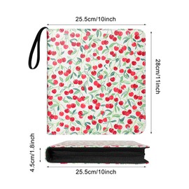 Goldbarley 240 Pockets Large Polaroid Photo Album Book For i-Type Square Polaroid 600 Film and Instax Wide Film Pictures Album (Cherry Print)