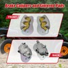 SecosAutoparts Front Brake Calipers and Sintered Pads Compatible with Can