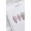Glitter Cross Nail Tips - Short Oval / 글리터 십자가