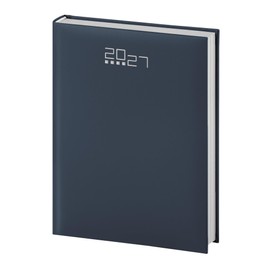 Agenda Giornaliera 2027 A5 15x21cm Copertina Gommata Blu