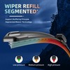 26"+22" Windshield Wiper Blades with 11" Rear Wiper Blade Replacement