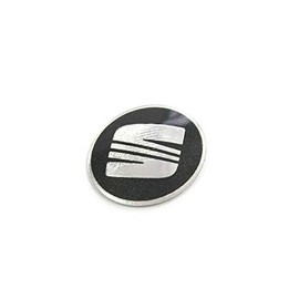 Seat 1M0837891AJGT Sign Emblem Ignition Key Radio Remote Control Logo 14 mm Chrome Blue