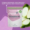 Colágeno Hidrolizado Ácido Hialurónico Pronat 500g Sabor Manzana Verde