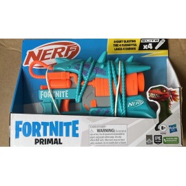 Nerf Fortnite Primal Kids Toy Blaster with 4 Darts NEW