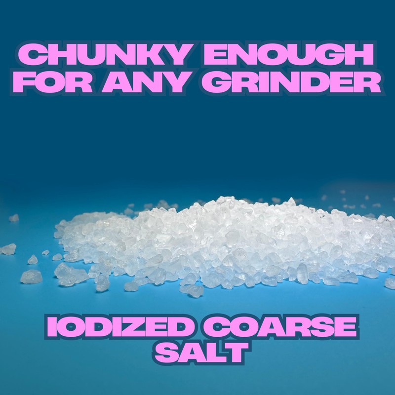Iodized Salt for Grinder, Coarse Iodized Salt for Grinder Refill