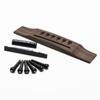 6 String Rosewood Acoustic Guitar Bridge Saddle Nut Pins Set