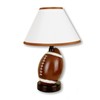 ORE International 604FT-N Ceramic Football Lamp, Brown