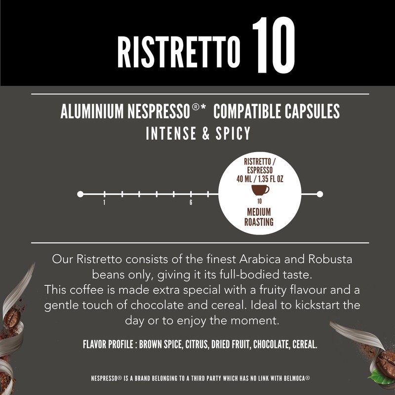 Belmio Ristretto Espresso Coffee Pods – Medium Roast – Full-Bodied
