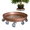SIAMO 20" Heavy Duty Plant Caddy (570lbs Capacity)-Lockable Non-Scratch Swivel