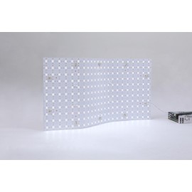 Minxue 4PCS Soft LED Backlight Sheet 28W 6000K White Color Backlit Flexible cuttable 19.3X9.6 inch for Translucent countertop Indoor