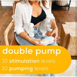Beurer BY70 Dual Wearable Breast Pump, Avent & Nuk Compatible, 10 Pump Levels