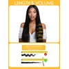 Caliee Clip in Hair Extensions Yaki Straight 22Inch Long PU