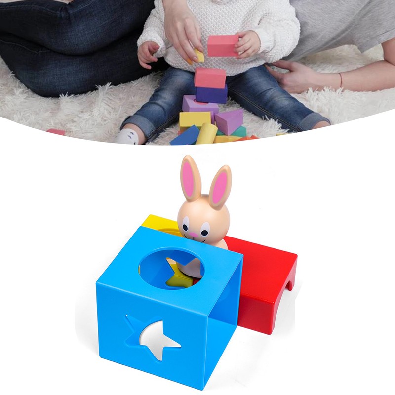 Kids Bunny Puzzle Building Toys Improve Imagination Bright Color Funny