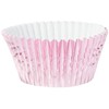 Scrumptious Sprinkles Baby Pink Foil Cupcake Cases x 30, Fabric,