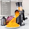 Zulay Kitchen Rotary Cheese Grater 5 Blade Cheese Shredder -