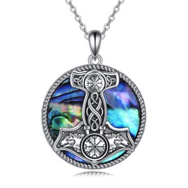 YAFEINI Bat/Music/Phoenix/Compass/Cardinal Necklace 925 Sterling Silver Bat Viking Gothic Goth Jewellery Gifts for Women, Cubic Zirconia, Not known.