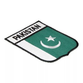 PatchStop - World's Largest Patch Store Pakistan Flag Shield Patch, Asian Country Flag Patches