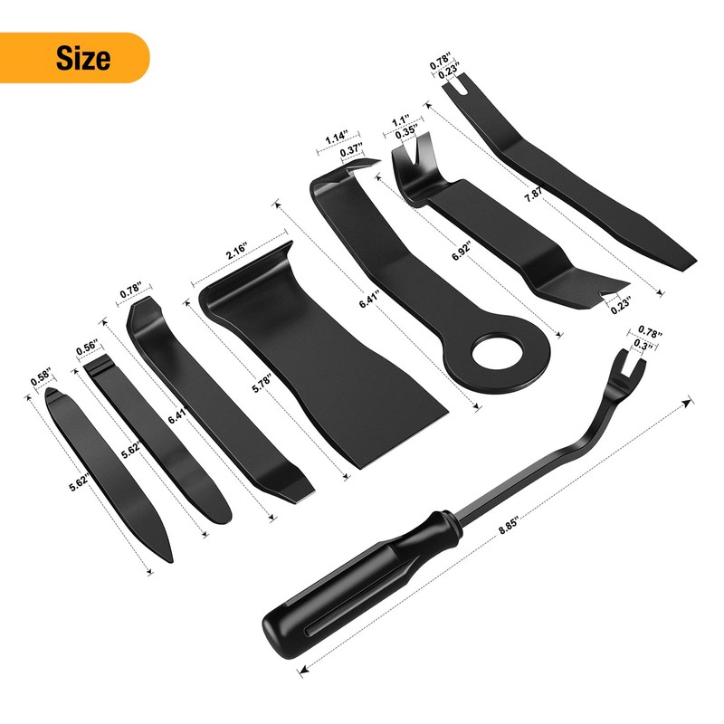 GOOACC 8PCS Auto Trim Scratch Removal Tool