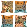 Joymaison Fall Pumpkin Home Sweet Home Throw Pillow Covers 18x18