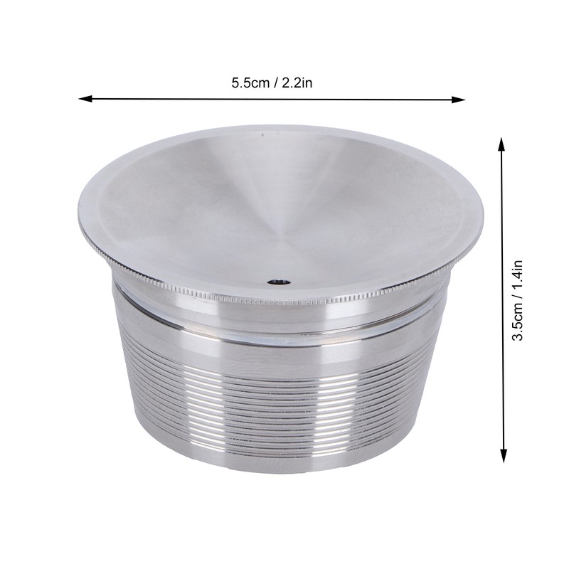 Coffee Capsule Set Stainless Steel Reusable Refillable Capsule for Dolce