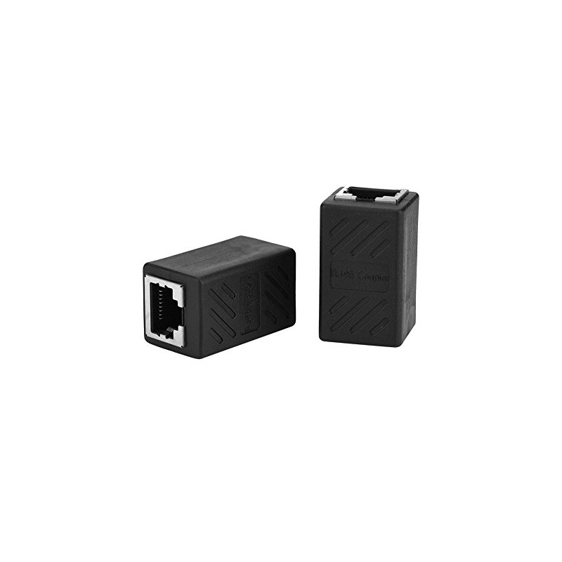 Cuifati Acoplador Ethernet RJ45, Adaptador Extensor de Cable Ethernet, Conector
