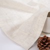 TOPICK Kitchen Curtains 36 Inch Length Linen Textured Bathroom Window