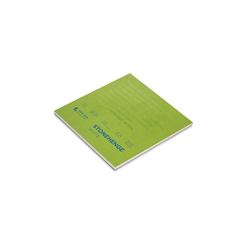 Stonehenge 100% Cotton Medium Weight Pad, White, 8 x 8