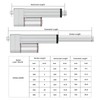 Stroke 200mm 1000N 8 Inch Stroke Linear Actuator 12V High
