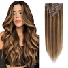 Elailite Hair Extensions Clip in Real Hair Remy Human Hair