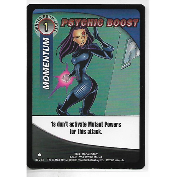 2000 WOTC X-Men Movie TCG/CCG: Psychic Boost Card 1st Edition