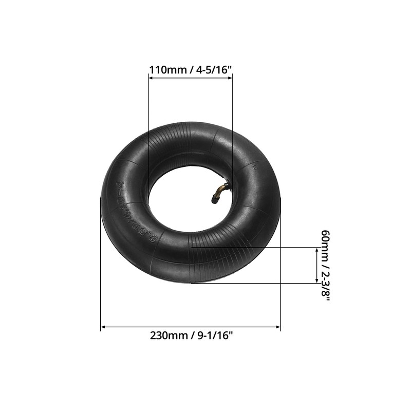 QWORK 4.10/3.50-4 Wheelbarrow Inner Tube, 4 Pack Replacement Inner Tubes,
