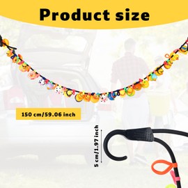 Rubber Duck Rope Holder for Car, Elastic Vehicle Interior Paracord Jeep Duck Holder Ducks Display Fixed Mount for Dashboard Organizer & Off-Road Accessories