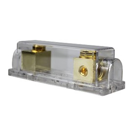 ANL Fuse Holder Distribution Inline 0 4 8 Ga Gold Plated Free 2PCS ANL Fuses (100A)