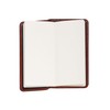 Scully Italian Leather Blank Page Pocket Notebook (Mahogany)
