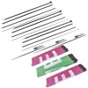 3-Piece Advertising Open Feather Flags Kit with Pole and Ground