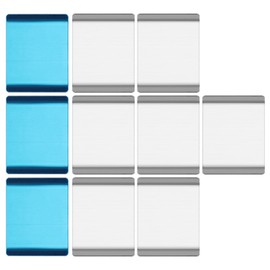 10pcs Under Cabinet Light Magnetic Strip, Replacement Magnetic Strips Lights Under Cabinet Lights Magnet Metal Sticky Stickers for Cabinet Lights Parking Number Plate