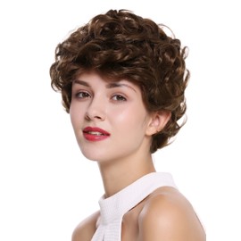 WIG ME UP - DW-2740-10 Women's Wig Short Curly Medium Brown Brown