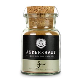 Ankerkraut Cinnamon, ground, 75 g in cork glass