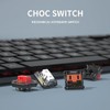 Zjmehty Kailh 1350 Chocolate Brown Low Profile Mechanical Keyboard Switches,Tactile