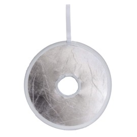 KING 819406 Macroleph (Reversible Type), 12.2 inches (31 cm), White & Silver, For Photography, Round Reflex Board Macro Photography