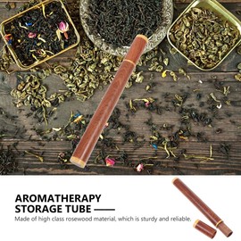FOMIYES Aromatherapy Storage Tube - Elegant Brown Incense Stick Holder Lightweight & Portable Design for Home Organization and Travel