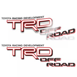 LIGHTCOR TRD Off Road Stickers Tacoma 4x4 for Tundra Truck, Set of 2 Clear Vinyl Decals - Original