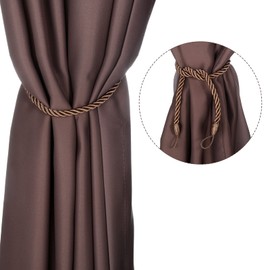 Curtain Rope, Curtain, Tassel, Curtain Tieback, Decoration, Curtain Accessory, Simple, String Fastening, Tassel Hanging, Curtain, Pleasure, Coffee Color, Set of 2