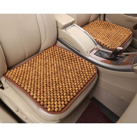 KENNISI Wood Beaded office Seat Cushion, Bead Seat Cushion for Office Chair,seat Beads Cushion, Massage,