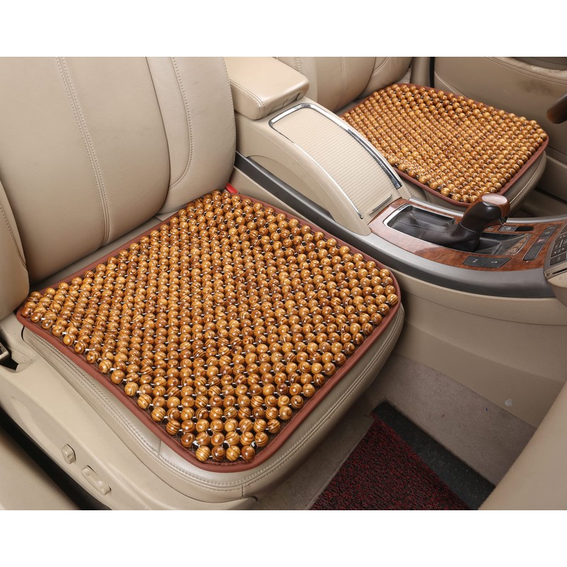 KENNISI Wood Beaded office Seat Cushion, Bead Seat Cushion for